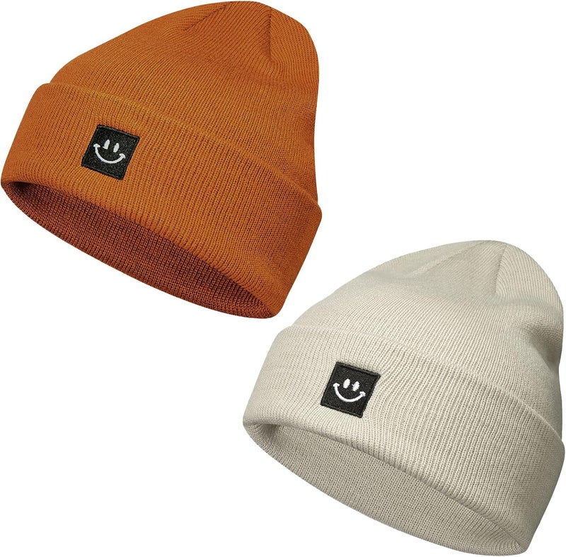 Paladoo Knit Beanie Hat for Men/Women 2Pack - Image 2